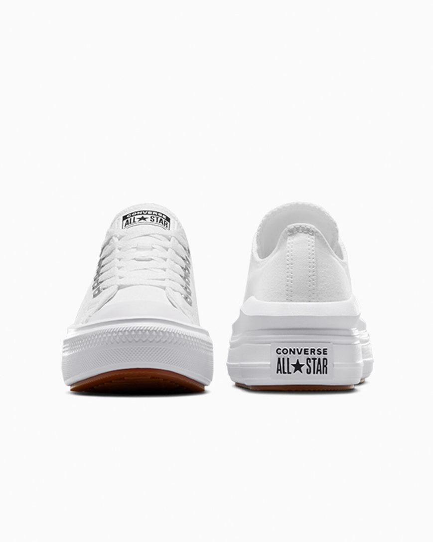 Sapatos Plataforma Converse Chuck Taylor All Star Move Cano Baixo Feminino Branco | PT K00394T